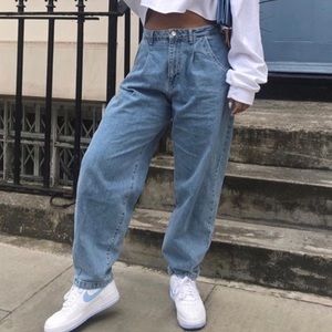 Zara authentic slouchy jeans
